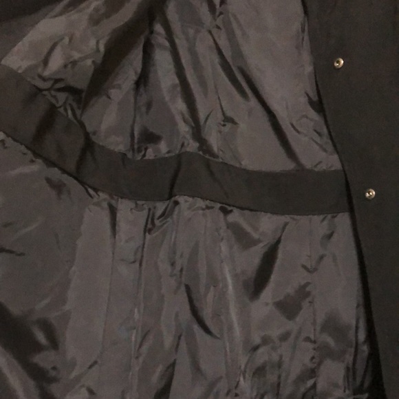 NWOT Ann Klein Black Trench Coat Rain Coat - Picture 5 of 5
